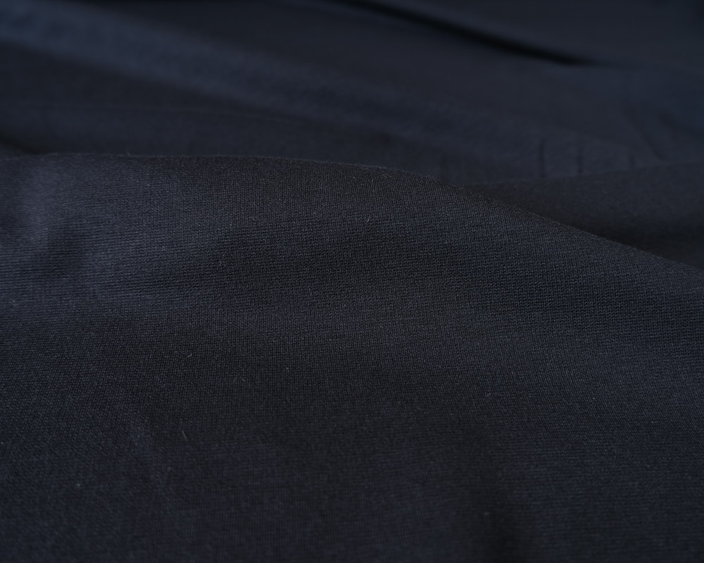 Black - Cotton Modal Ponte - 10 oz | Lyrical Fabrics